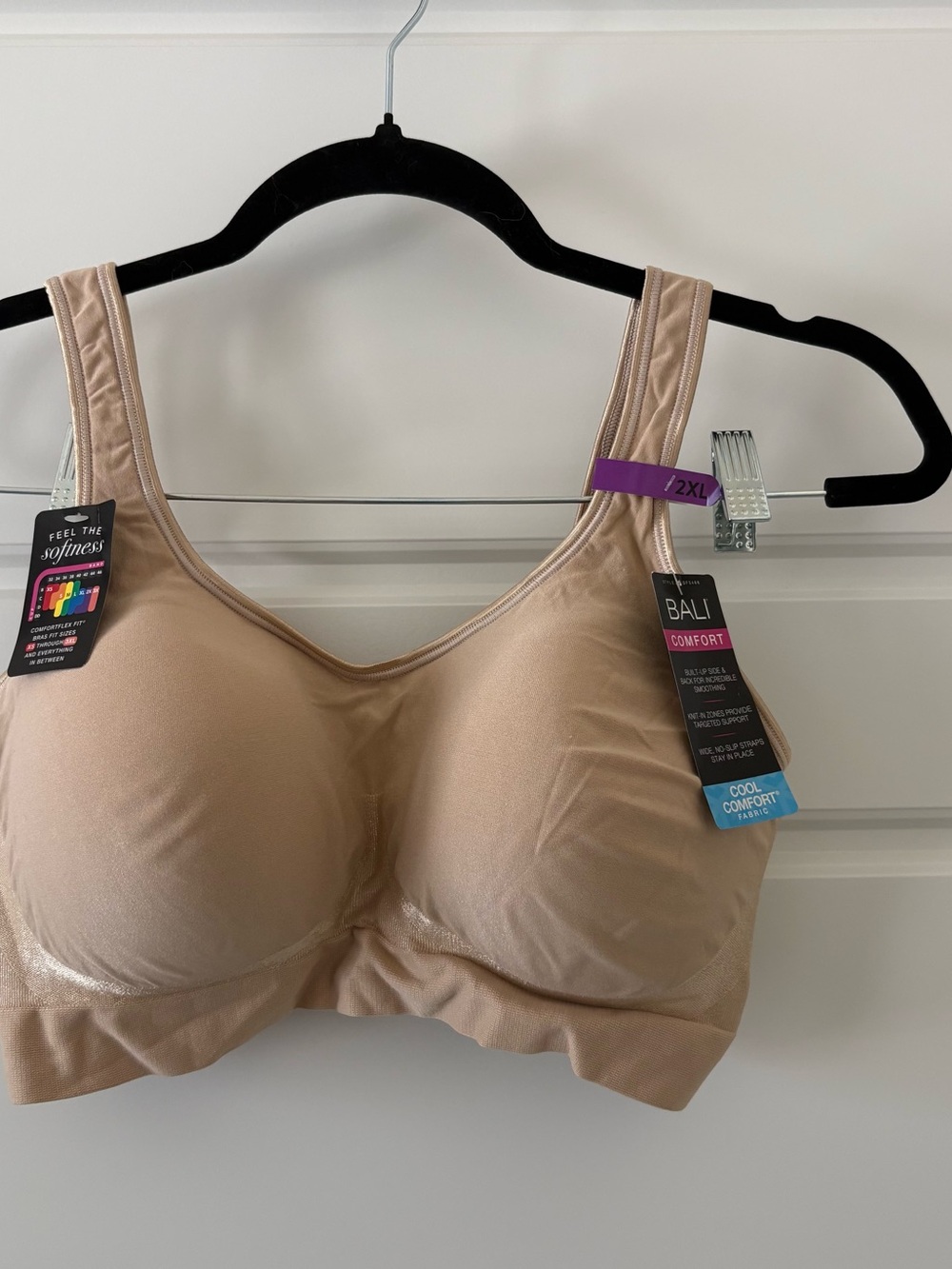 Bali Comfort Wireless Bra in Nude/Beige NWT